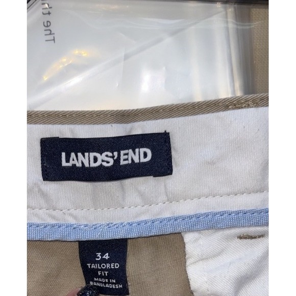 Lands‎ End Men's Pants Size 34 Bundle Blue & khaki Pants 100%cotton - Picture 11 of 11